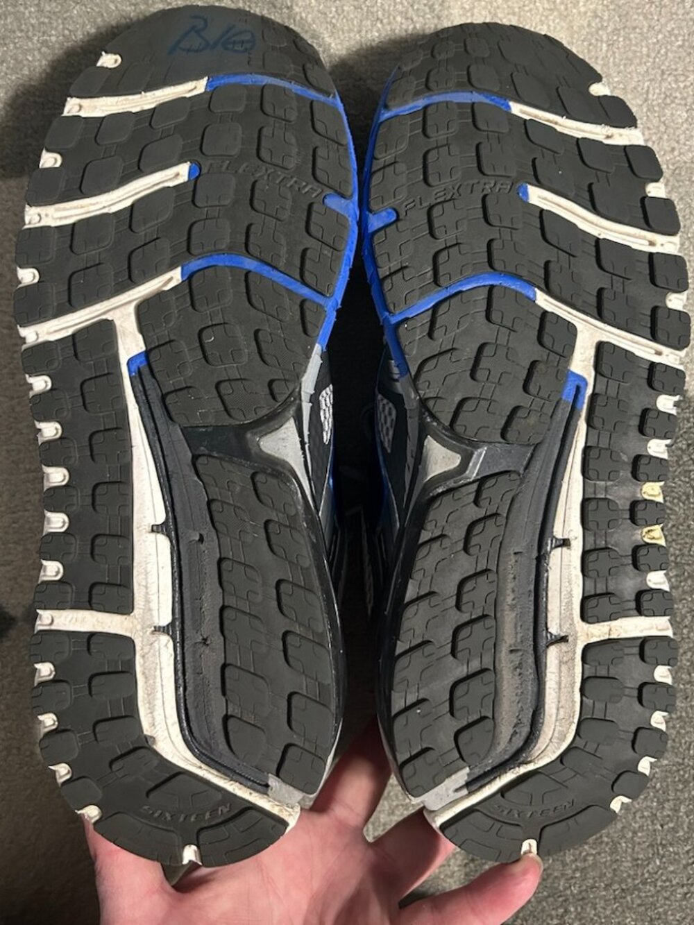 Brooks Beast '16 'Silver Electric Blue' Running Sneakers Men's Size 11.5 2E - Picture 15 of 16